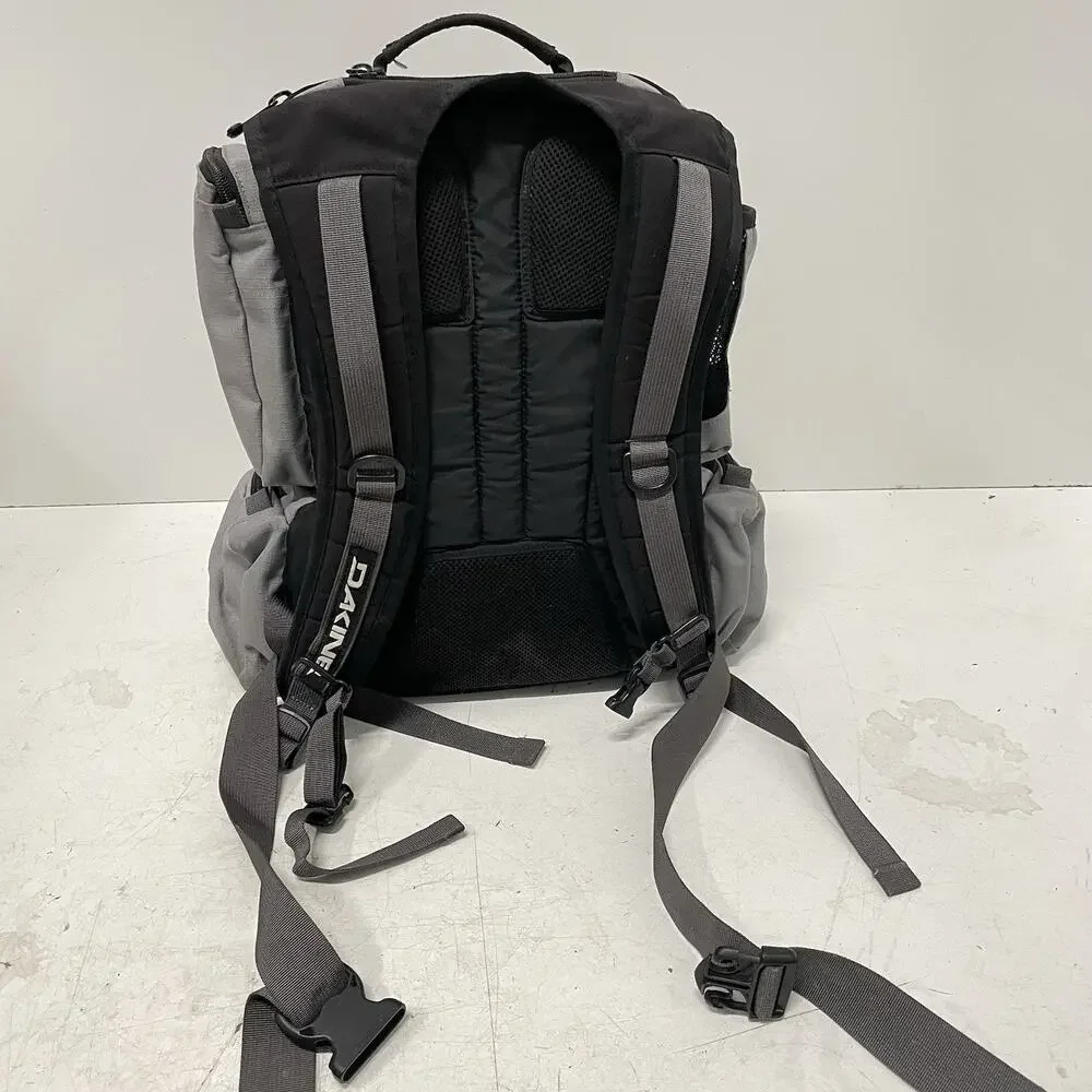 Dakine Recoil Backpack Skateboard Slot Camera Pack Hiking Waist Strap Black Gray